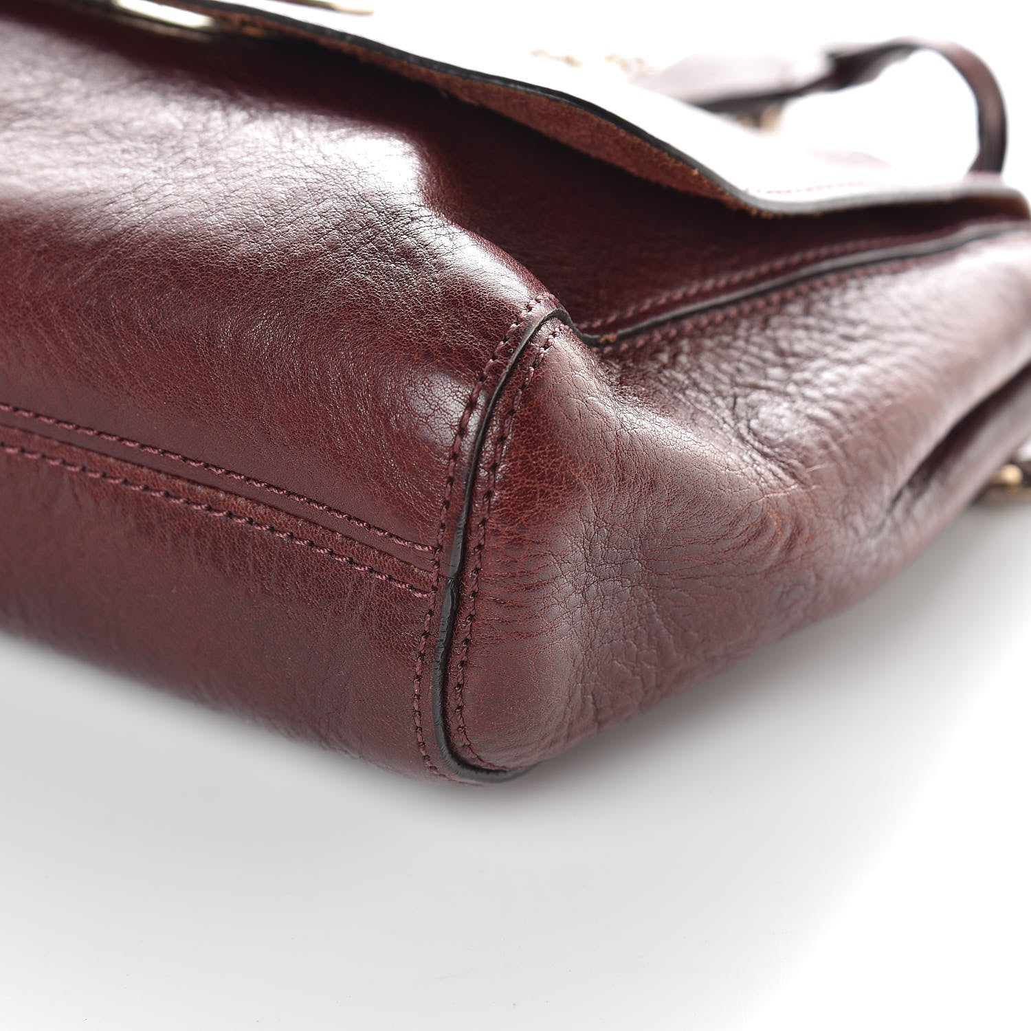 Mulberry Natural Vegetable Tanned Small Lily Flap Oxblood 10 of 11