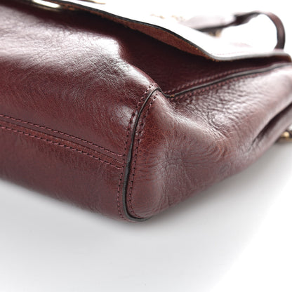 Mulberry Natural Vegetable Tanned Small Lily Flap Oxblood 10 of 11