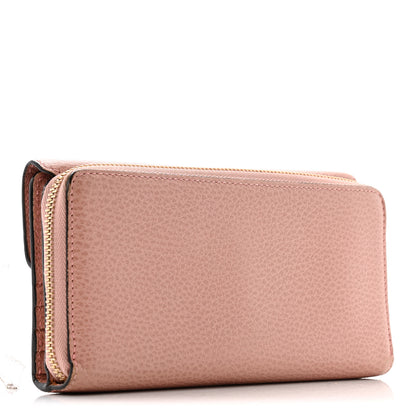 Gucci Dollar Calfskin Interlocking G Continental Wallet Soft Pink 3 of 12