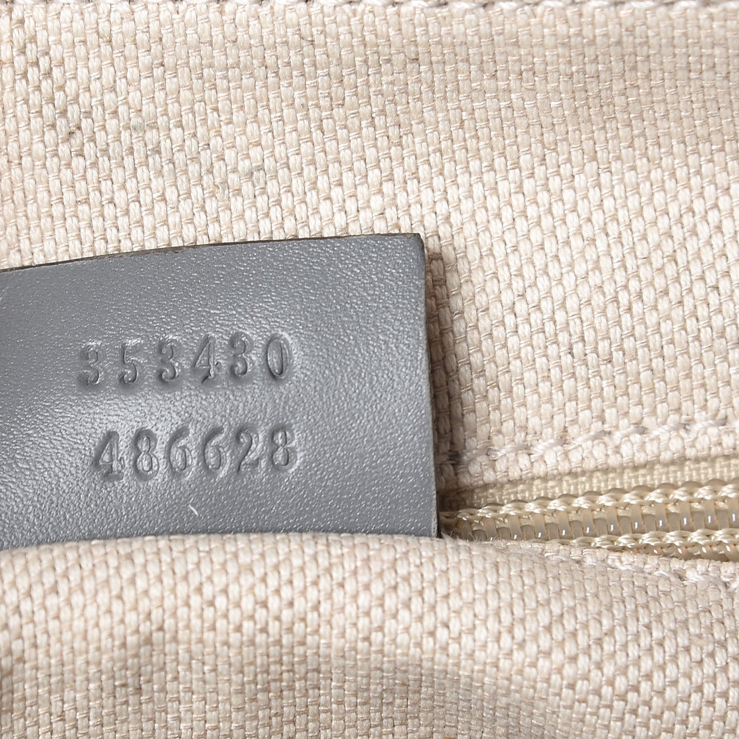 GG Supreme Monogram Selleria Calfskin Medium Satchel Messenger Bag Ecru Grigio