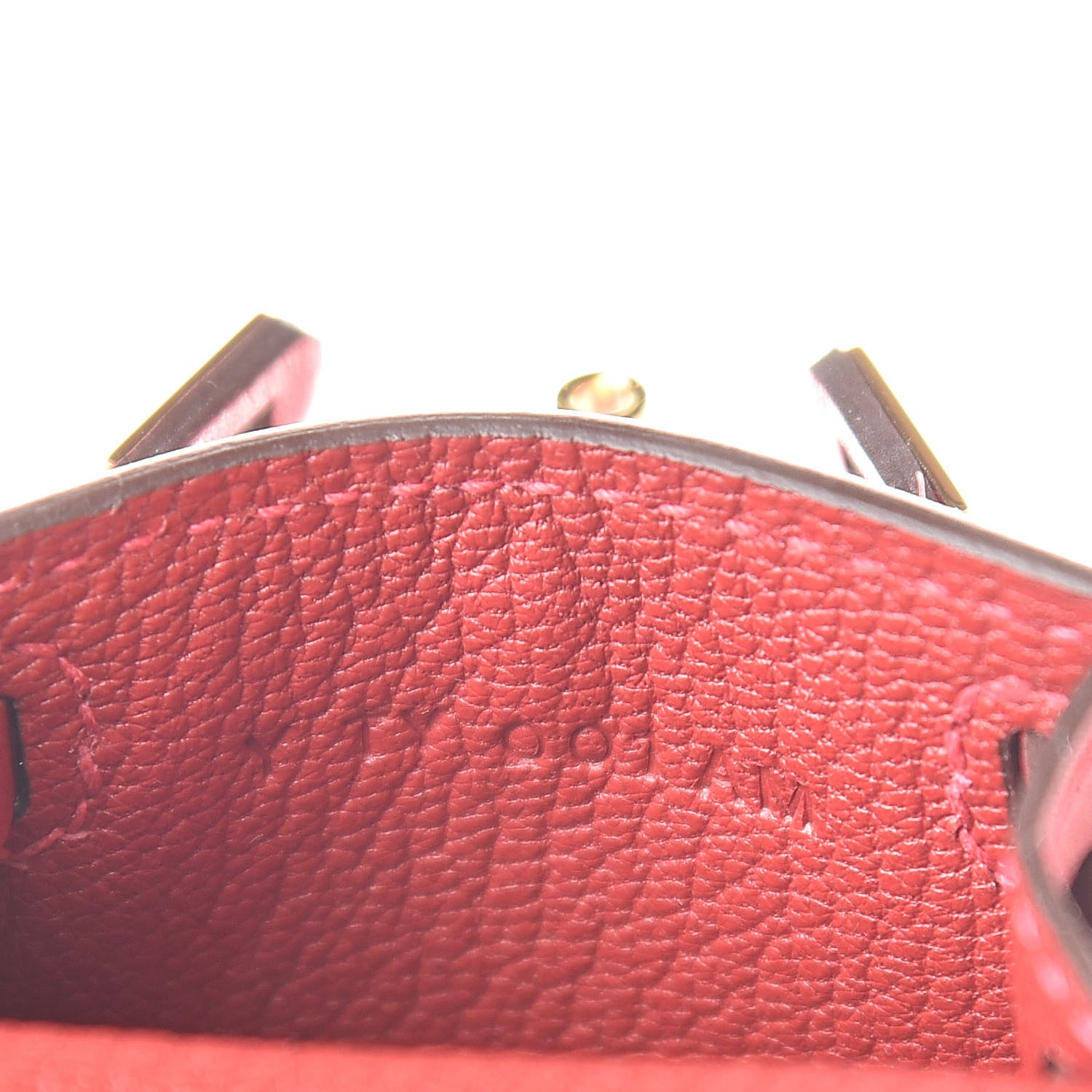 Hermes Tadelakt Mini Kelly Twilly Bag Charm Rouge Vif 5 of 6