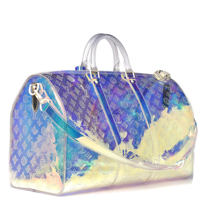 Louis Vuitton PVC Monogram Keepall Bandouliere 50 Iridescent Prism 3 of 10