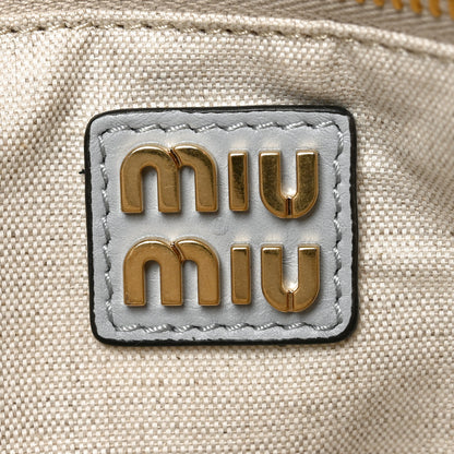 Miu Miu Soft Calf Softy Small Ivy Tote Bag Cornflower 6 of 10