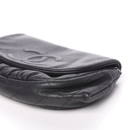 Chanel Caviar Half Moon Wallet On Chain WOC Black 6 of 11