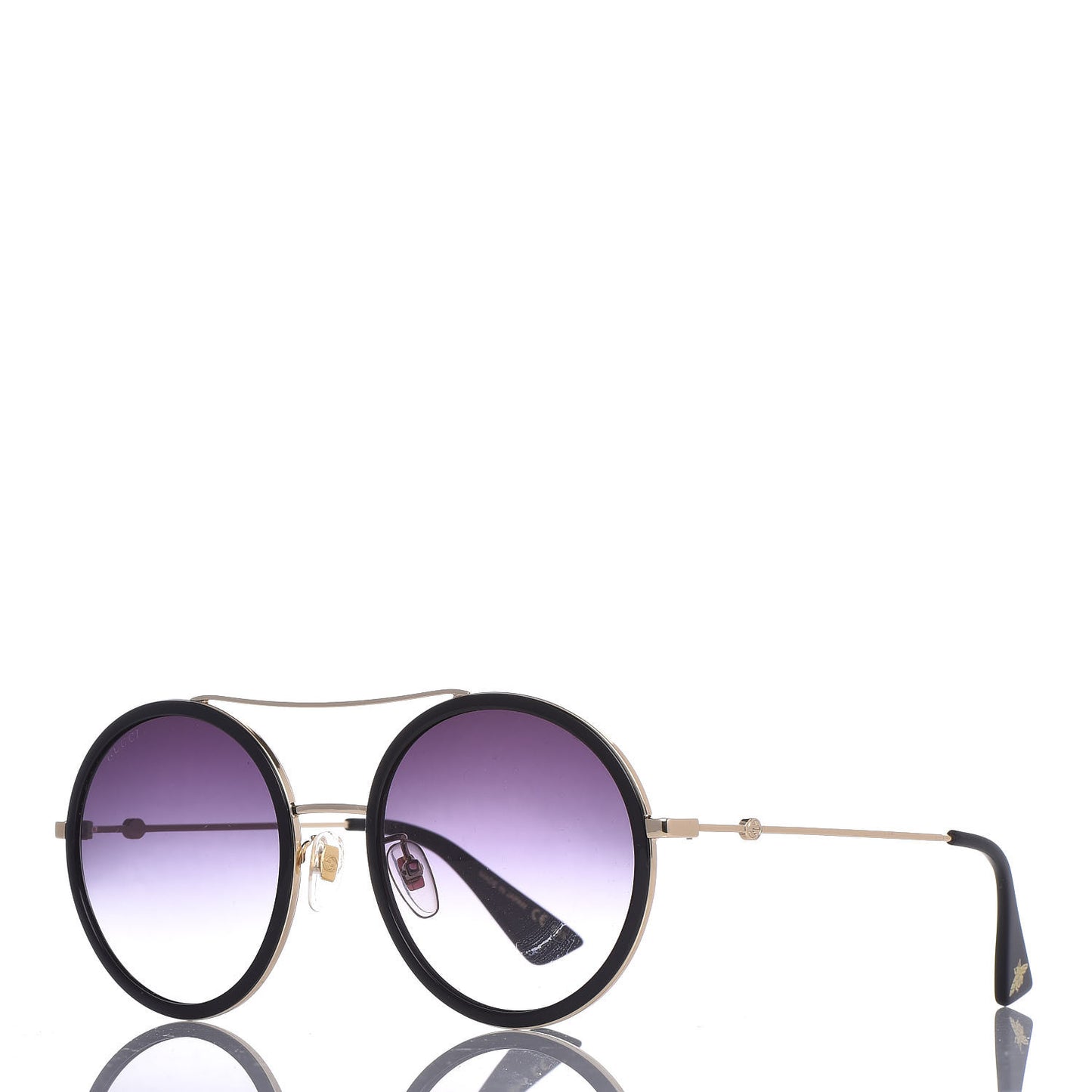 Round Frame Sunglasses GG0061S Black