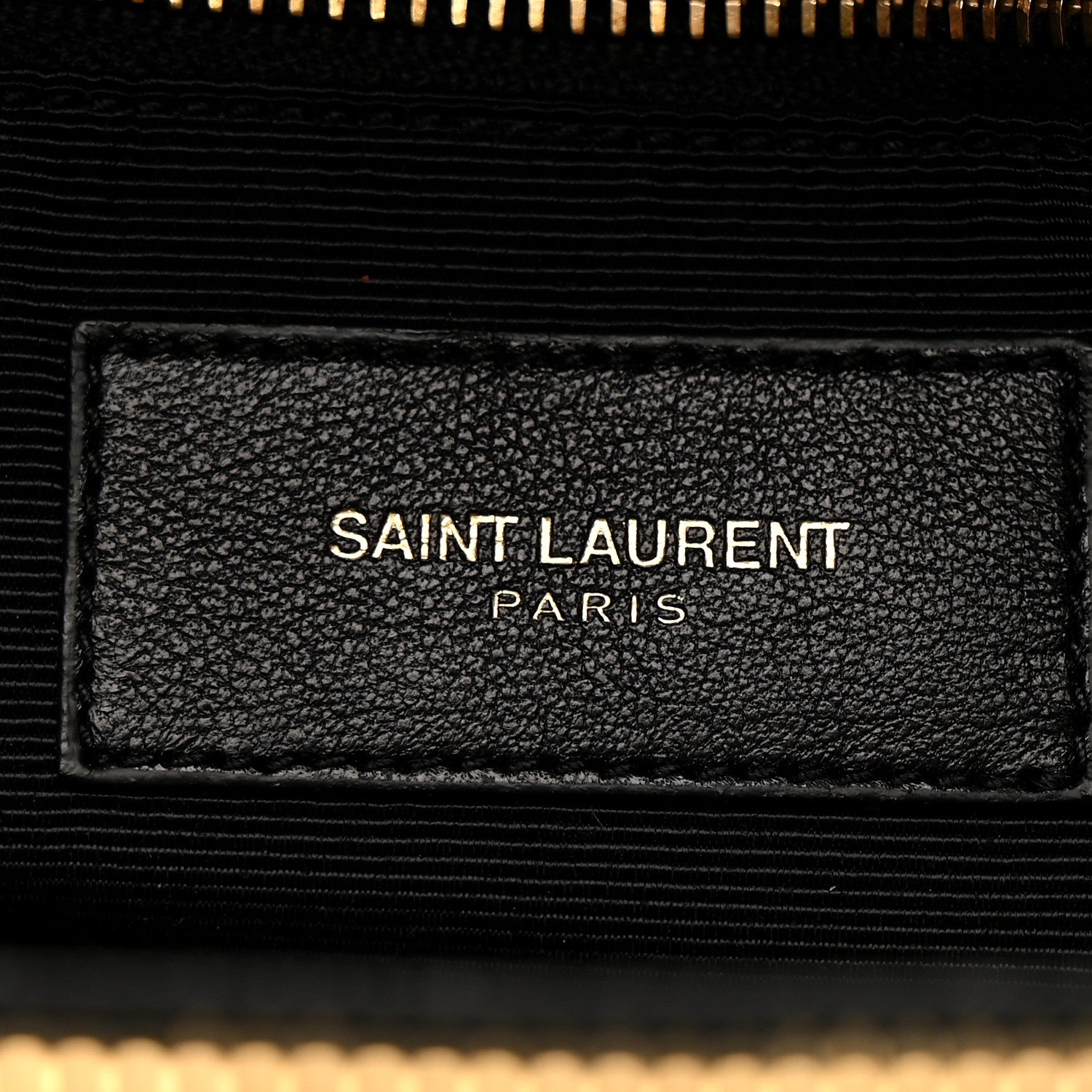 Saint Laurent Grain De Poudre Matelasse Chevron Monogram Shopping Bag Black 8 of 13