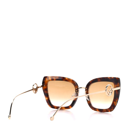 Fendi Acetate Metal F is Fendi FF Square Cat Eye Sunglasses FF 0424/F/S Havana 4 of 7
