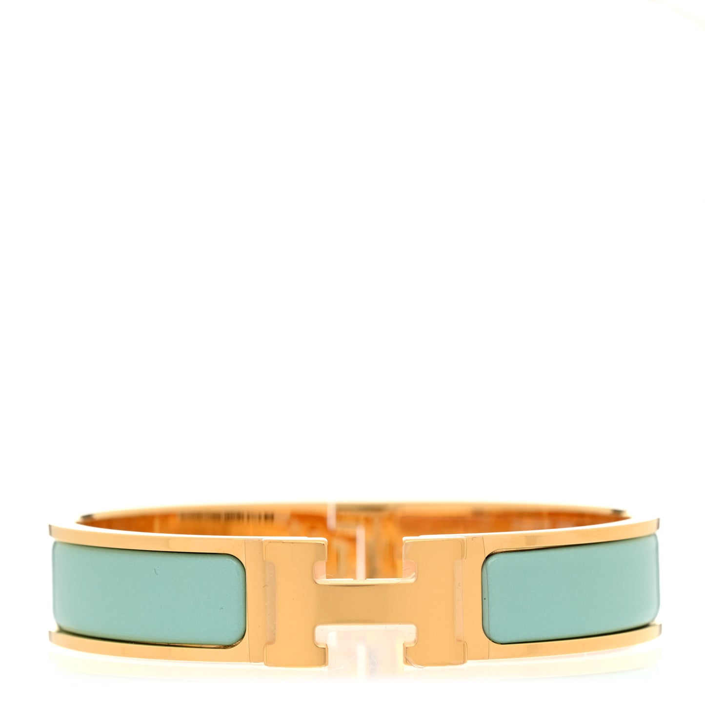 Enamel Narrow Clic Clac H Bracelet PM Aqua