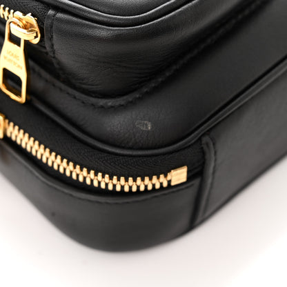 Louis Vuitton Calfskin Monogram Embossed Utility Crossbody Black 10 of 11