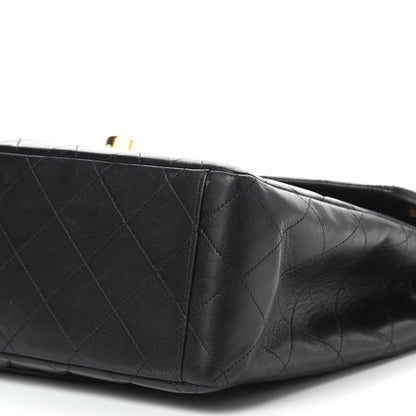 Chanel Lambskin Quilted XL Jumbo Single Flap Black 10 of 10