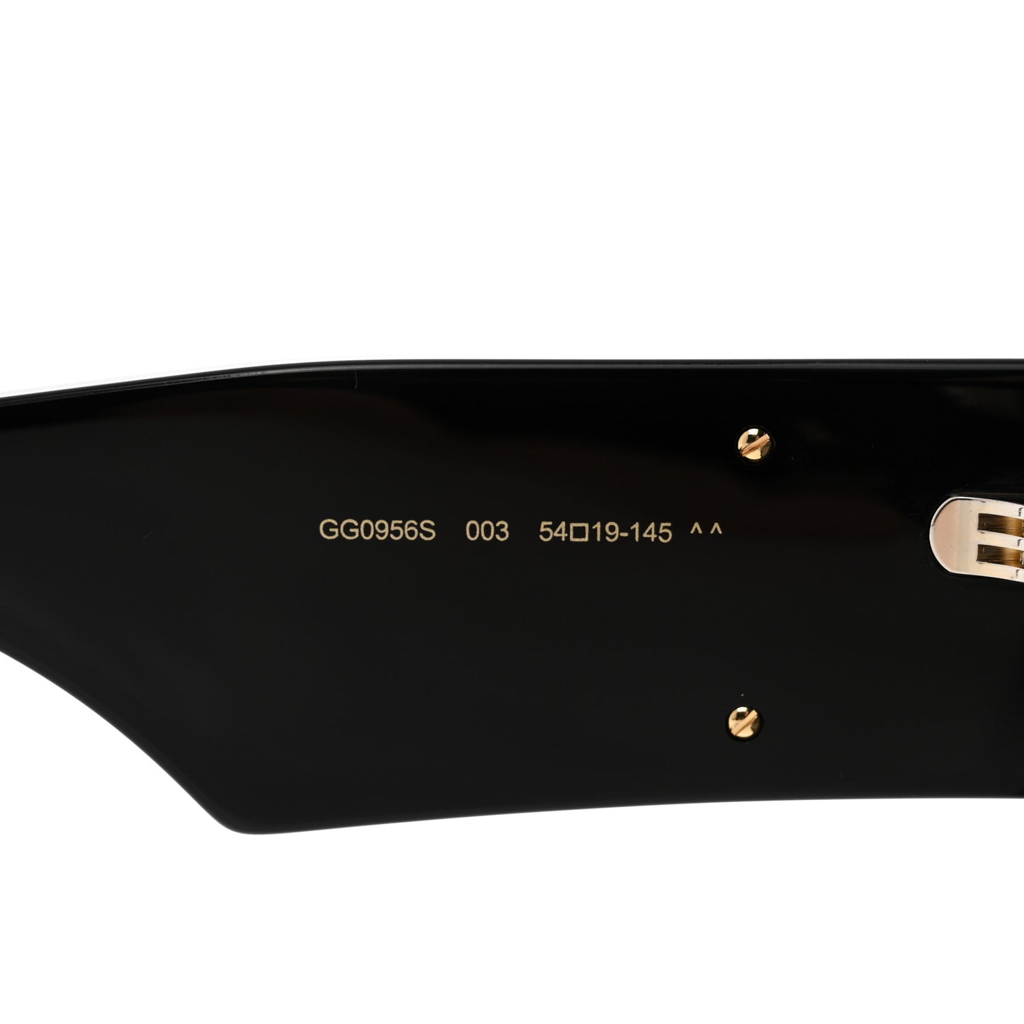 Acetate Square Frame Sunglasses GG0956S Black