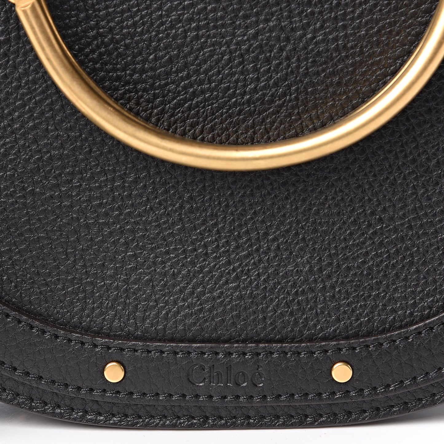 Calfskin Small Nile Bracelet Bag Black