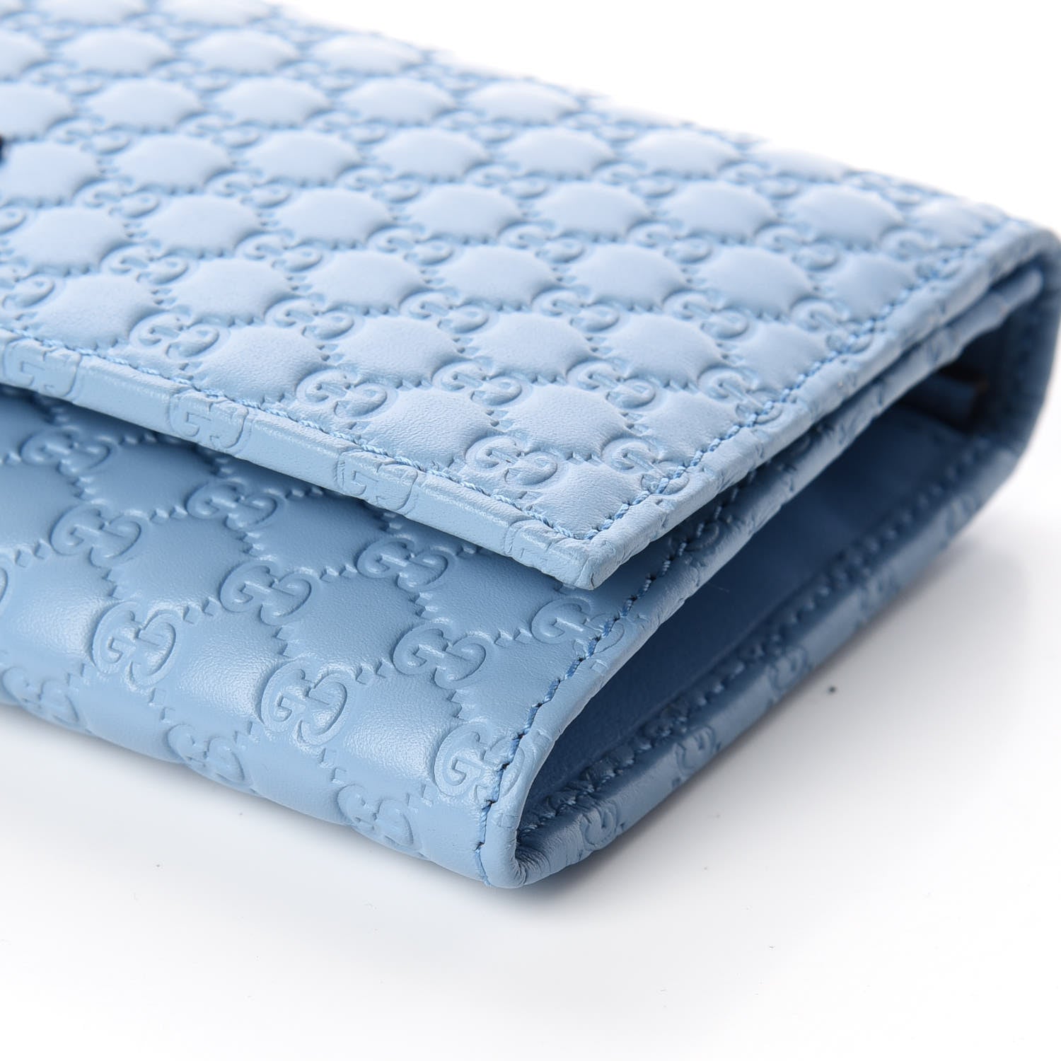 Gucci Soft Microguccissima Continental Wallet Mineral Blue 6 of 12