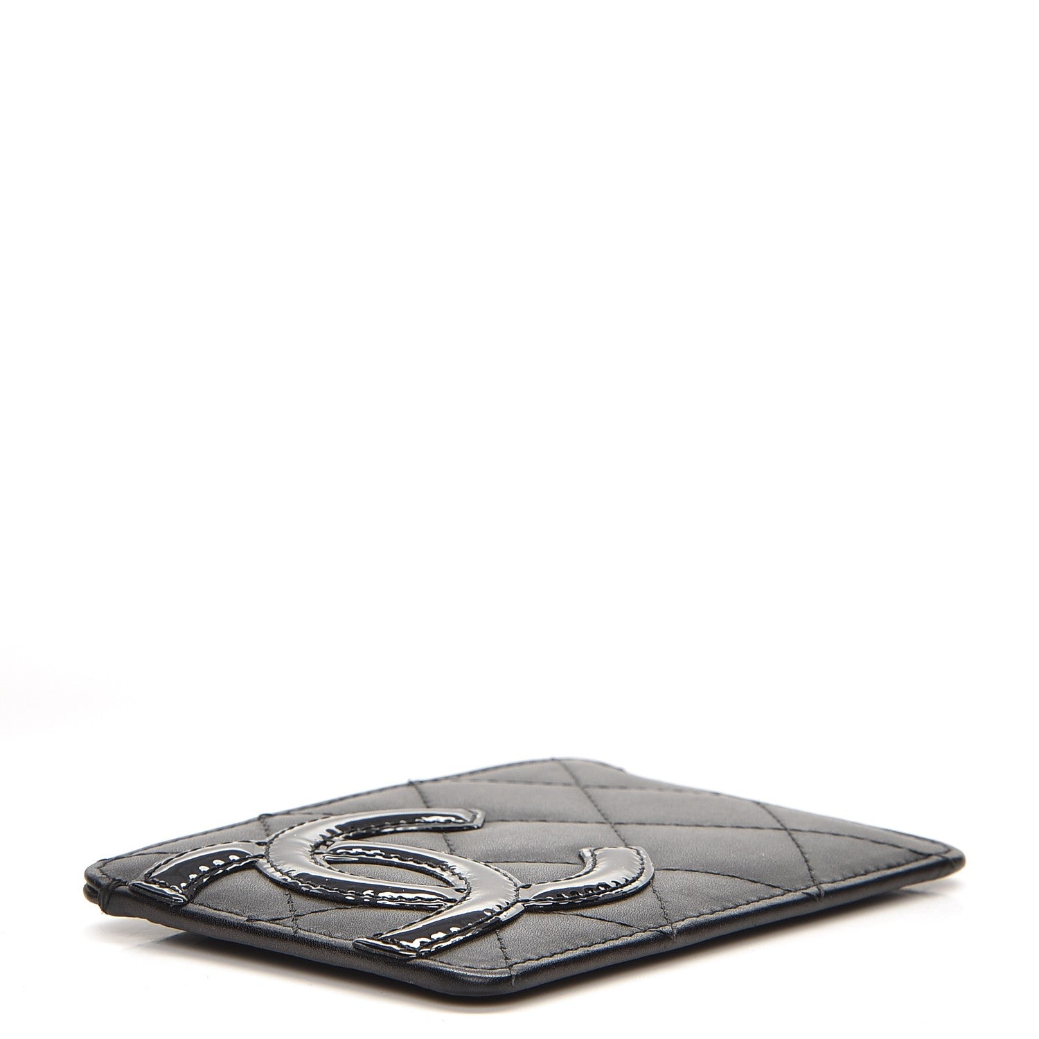 Chanel Calfskin Quilted Cambon Card Holder Black 4 of 8