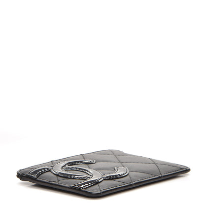 Chanel Calfskin Quilted Cambon Card Holder Black 4 of 8