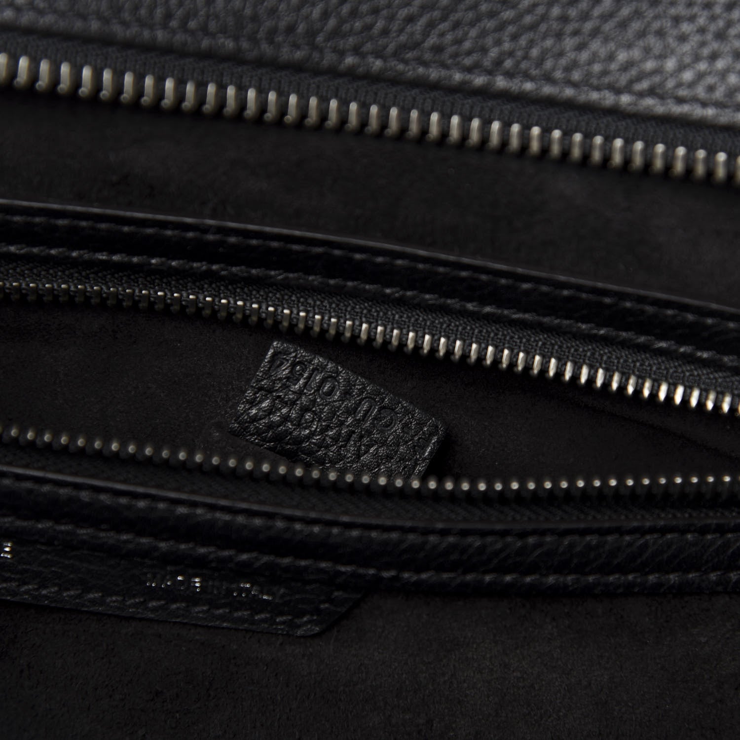 Celine Drummed Calfskin Mini Luggage Black 9 of 10