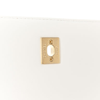 Chanel Caviar Quilted Mini Top Handle Flap White 6 of 12