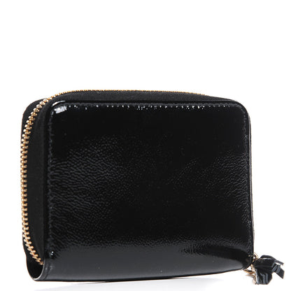 Gucci Patent Soho Compact Disco Zip Around Wallet Black 3 of 7