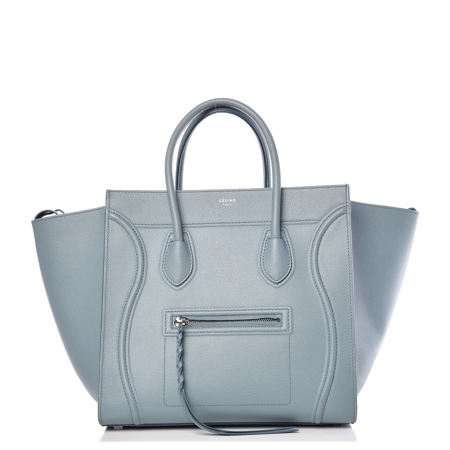 Celine Grained Calfskin Medium Phantom Luggage Sky Blue 1 of 13