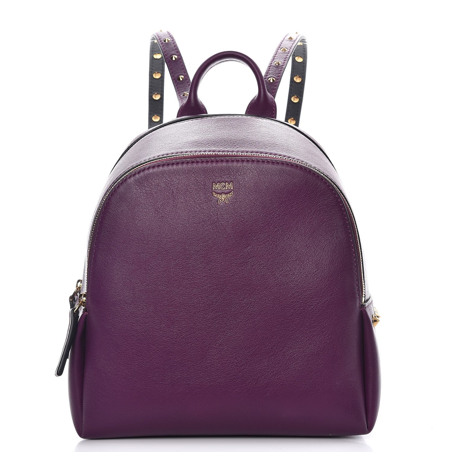 MCM Calfskin Mini Duchess Polke Studs Backpack Mystic Purple 1 of 14