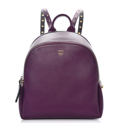 MCM Calfskin Mini Duchess Polke Studs Backpack Mystic Purple 1 of 14