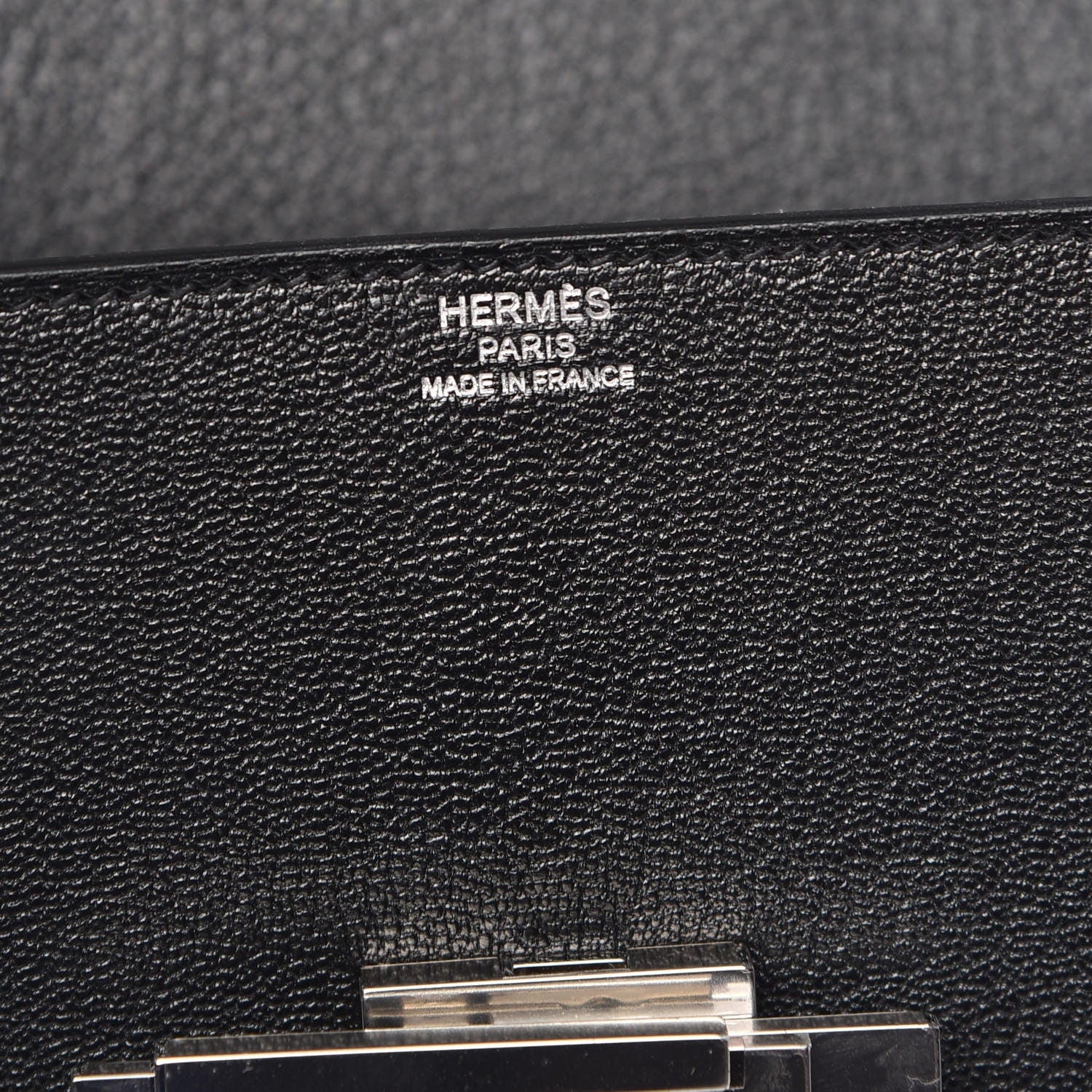 Hermes Chevre Mysore Cinhetic Boxy Top Handle Bag Black 6 of 12