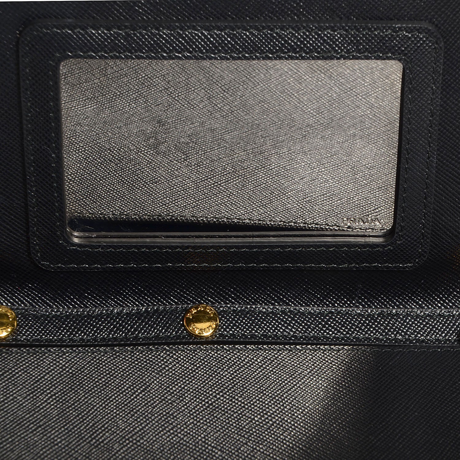 Prada Saffiano Metal Flap Wallet Nero Black 7 of 11