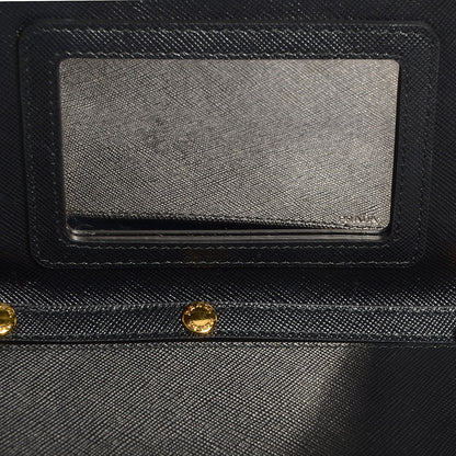 Prada Saffiano Metal Flap Wallet Nero Black 7 of 11