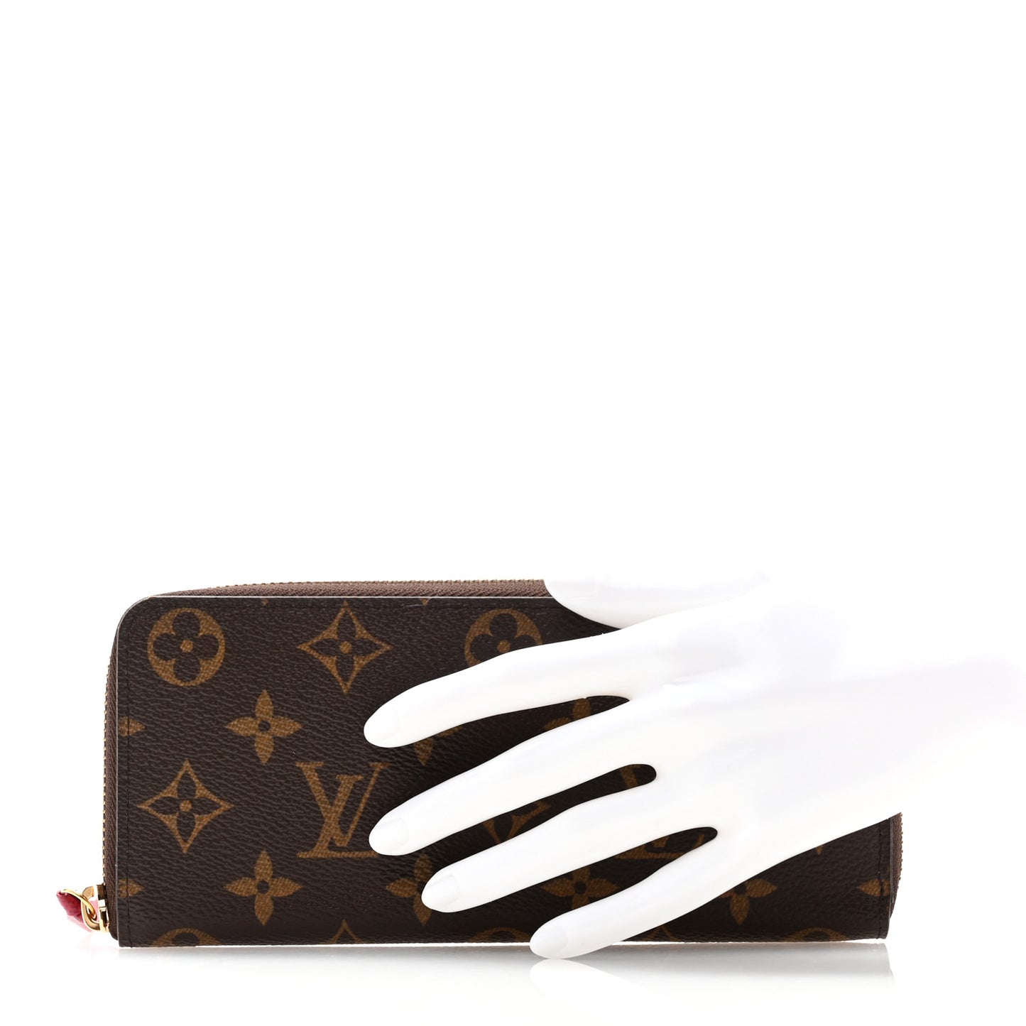 Monogram Clemence Wallet Fuchsia