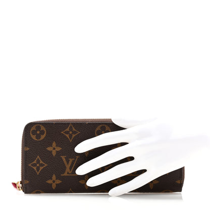 Louis Vuitton Monogram Clemence Wallet Fuchsia 2 of 8