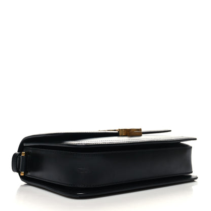 Saint Laurent Box Calfskin Monogram Medium Solferino Satchel Black 4 of 12