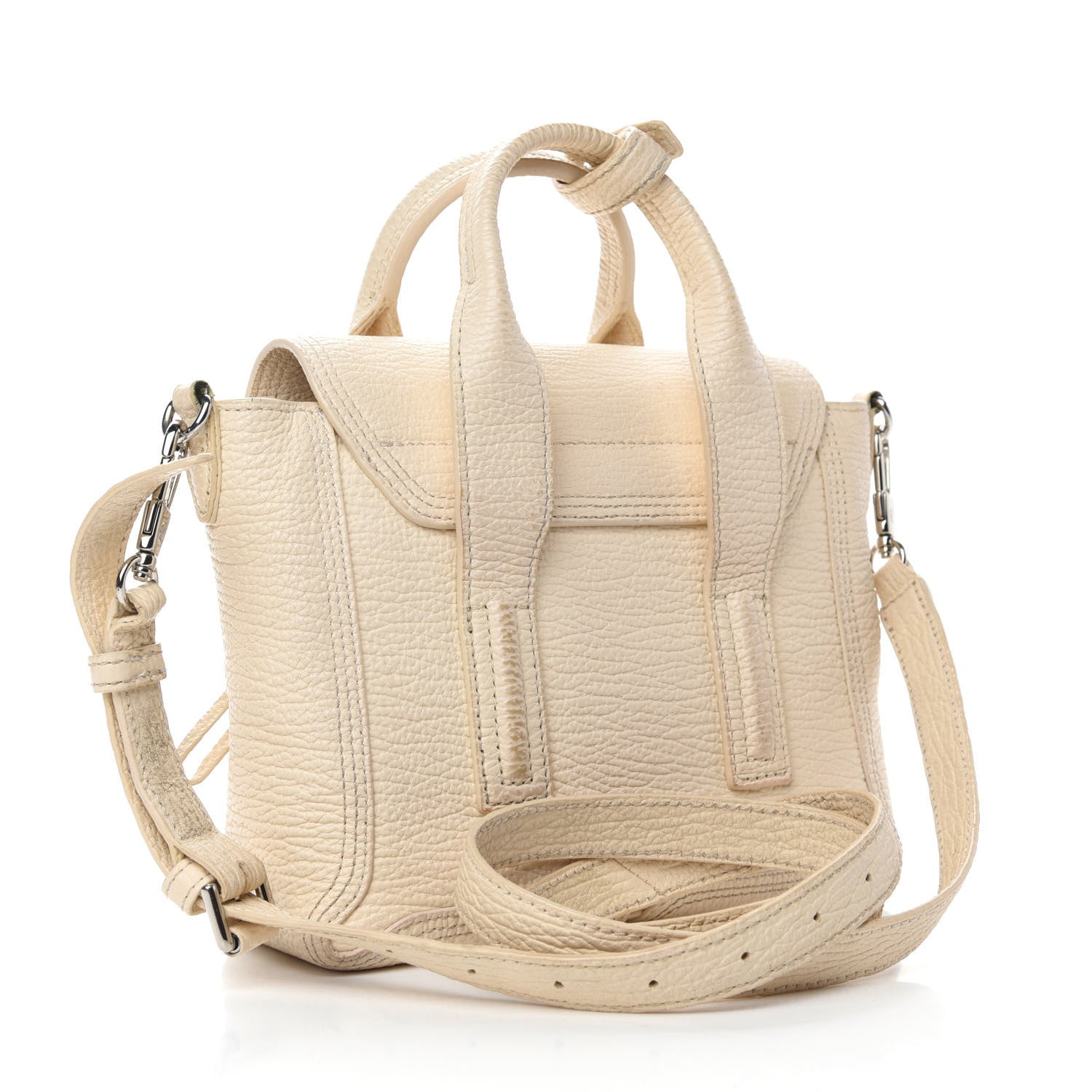 3.1 Phillip Lim Textured Calfskin Mini Pashli Satchel Milk 3 of 15