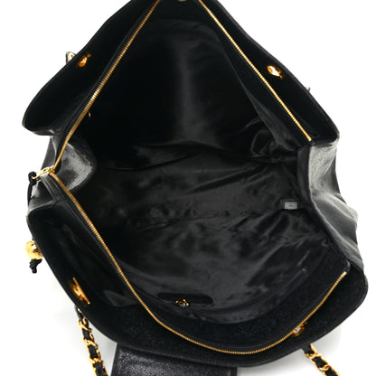Chanel Caviar XL Weekender Bag Black 9 of 13