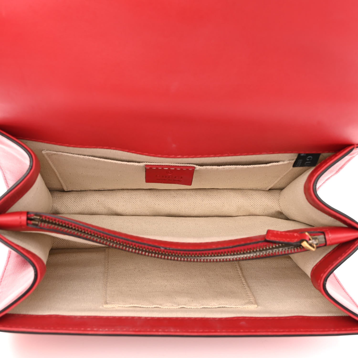 Gucci Moon Calfskin Web Medium Dionysus Bamboo Top Handle Bag Hibiscus Red 5 of 12