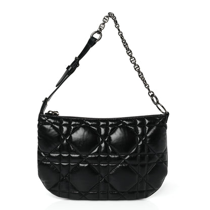 Christian Dior Calfskin Macrocannage Mini Dior Caro Tulip Bag Black 1 of 9