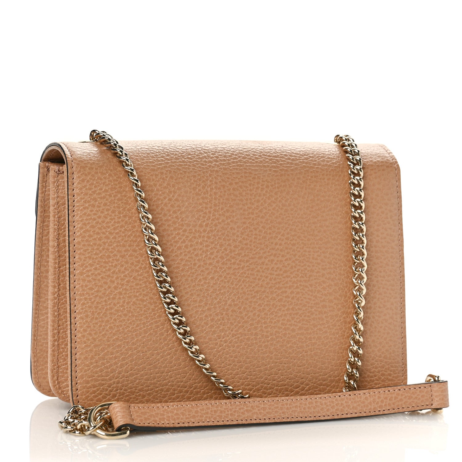 Gucci Dollar Calfskin Small Interlocking G Shoulder Bag Camelia 3 of 10