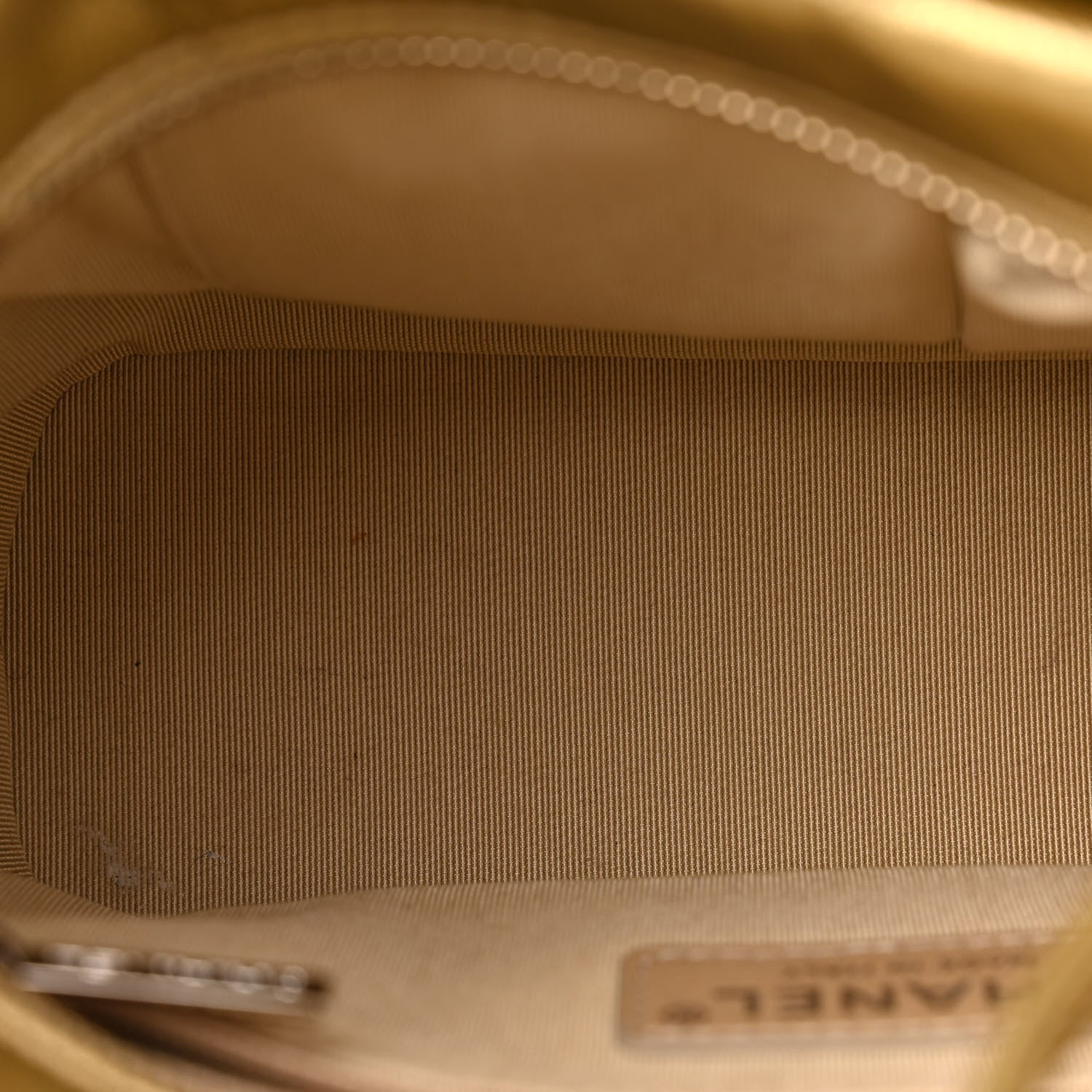 Chanel Metallic Aged Calfskin CC Quilted Small Gabrielle Hobo Gold 5 of 13