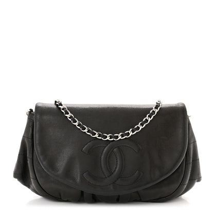 Chanel Lambskin Half Moon Wallet On Chain WOC Black 1 of 11