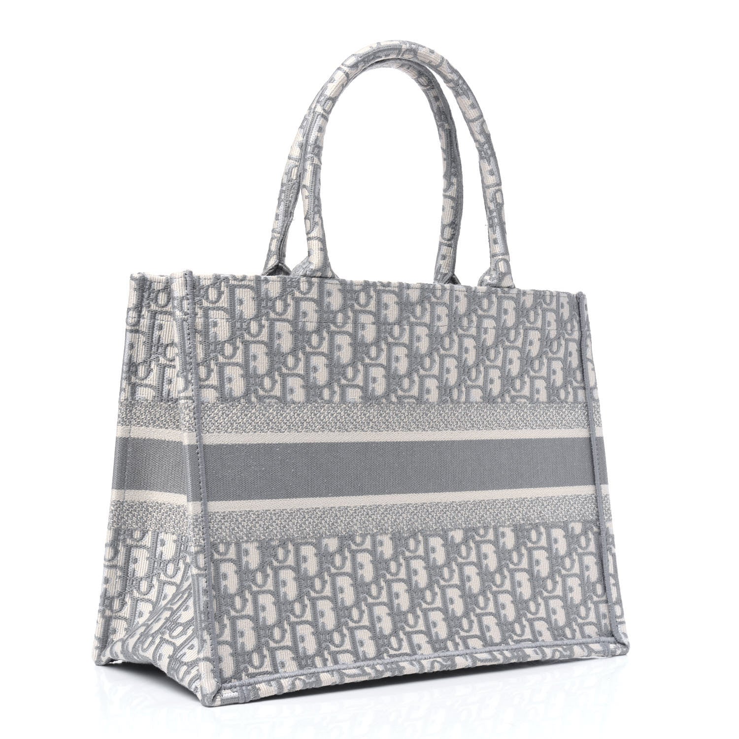 Christian Dior Oblique Medium Book Tote Grey 3 of 9