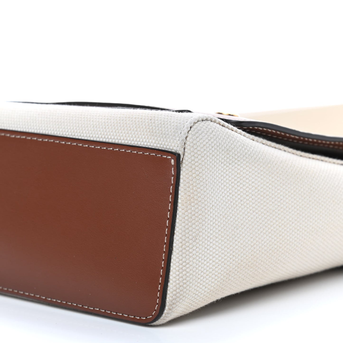 Canvas Horseferry Print Note Crossbody Bag Natural Tan Fiery Red