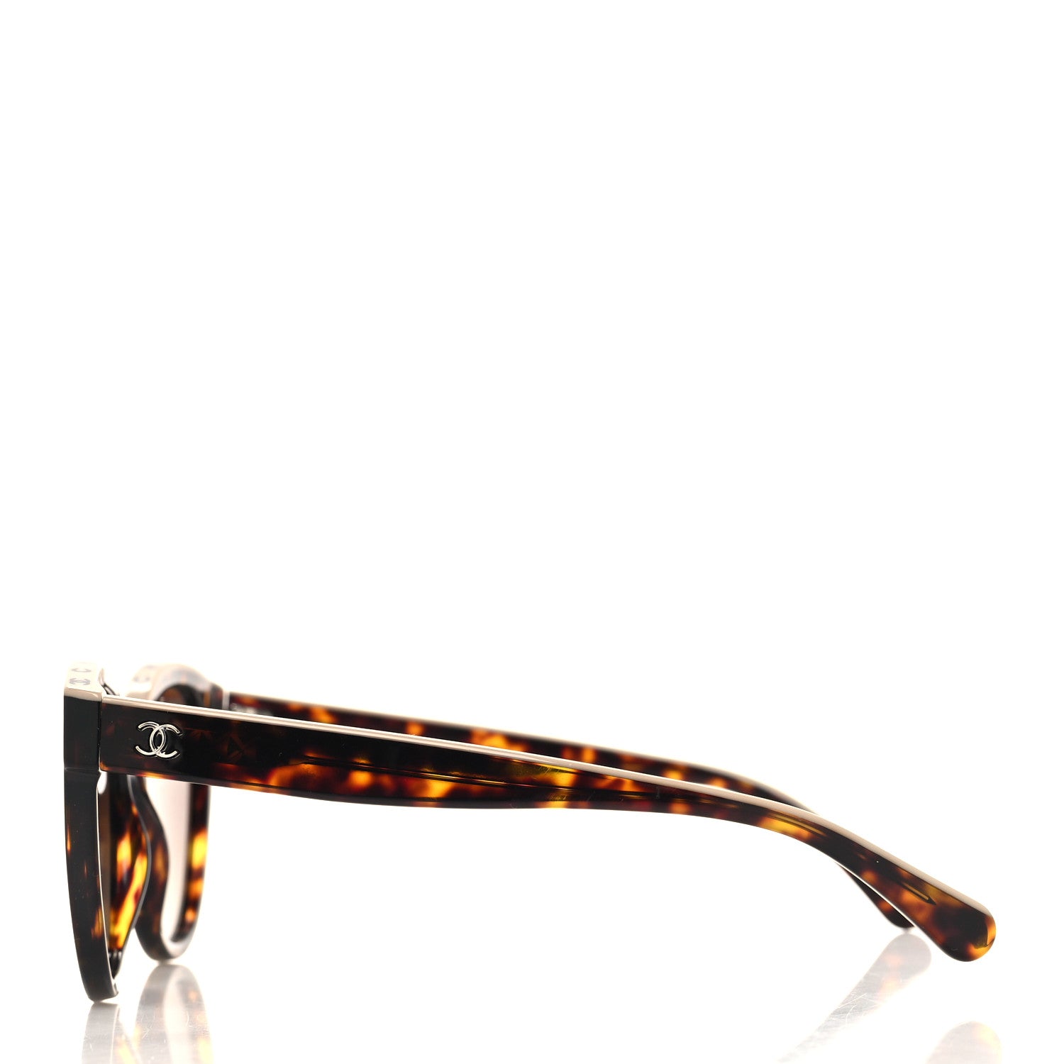 Chanel Acetate Polarized CC Butterfly Sunglasses 5414 Tortoise 3 of 8