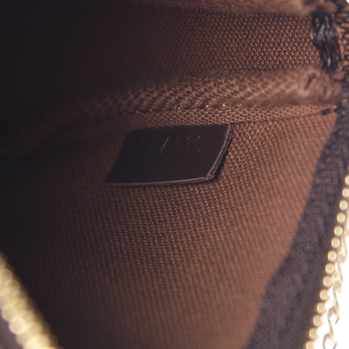 Damier Ebene 2016 Christmas Animation Mini Pochette Accessories