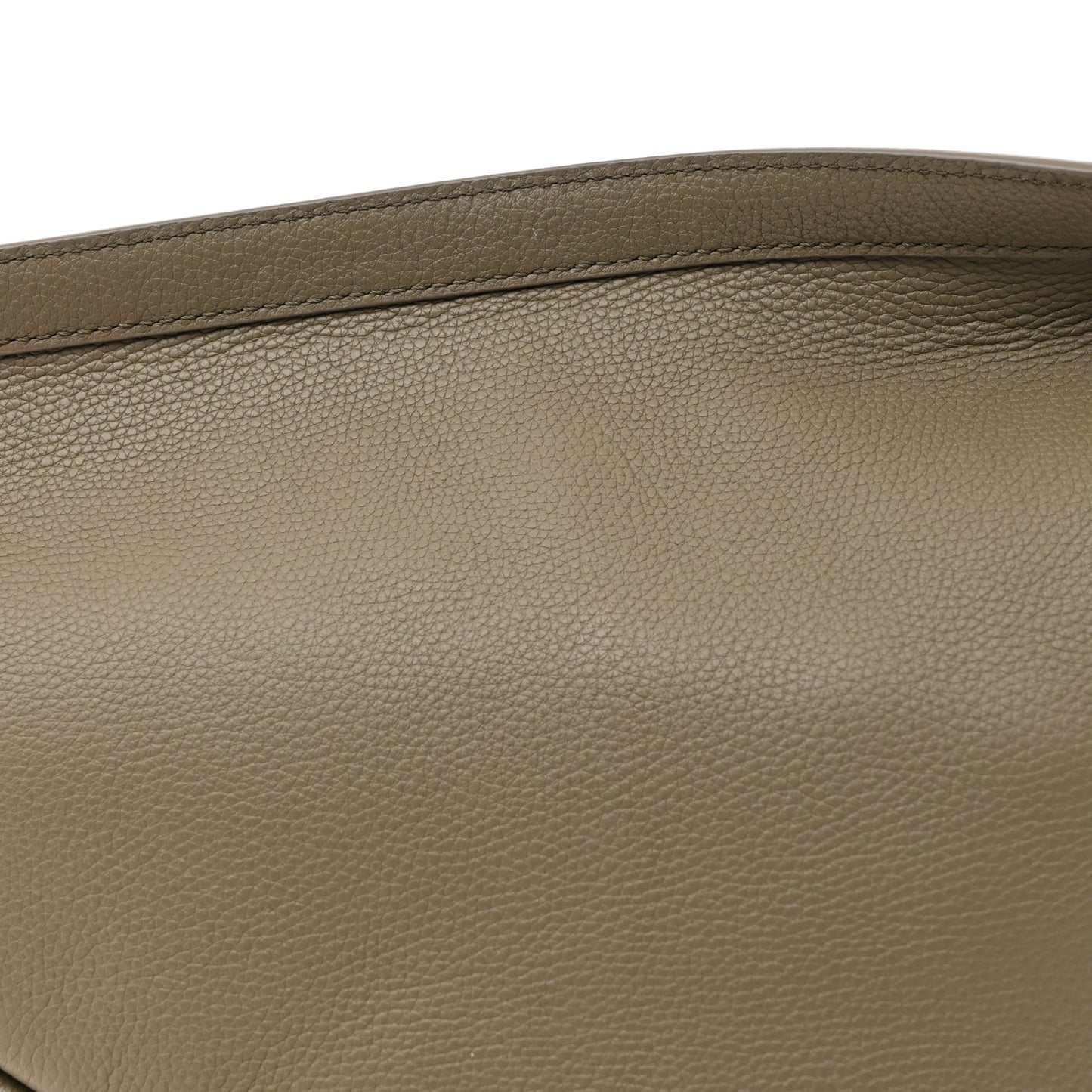 Grained Calfskin Large Slouchy Banana Bag Elephant