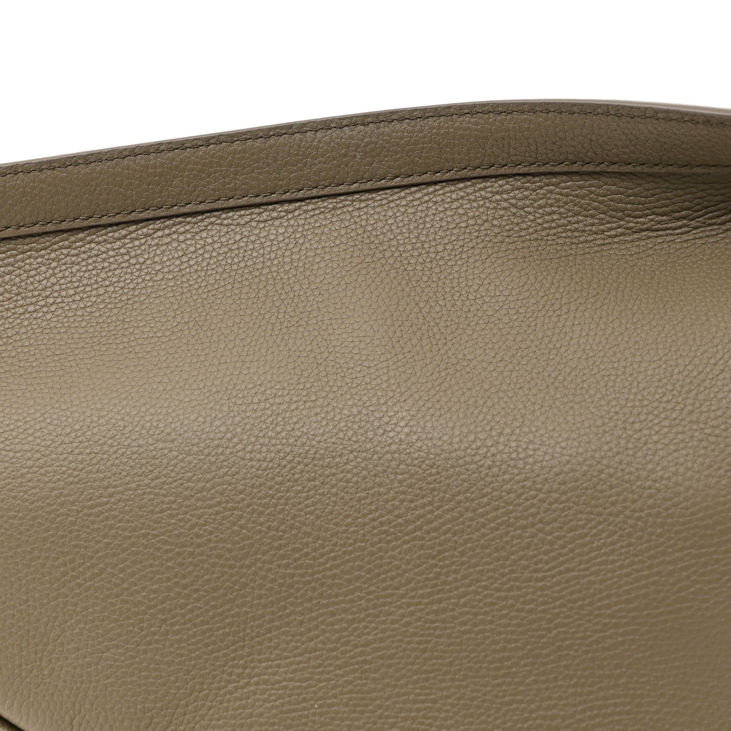 The Row Grained Calfskin Large Slouchy Banana Bag Elephant 8 of 10