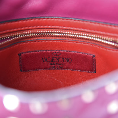 Valentino Garavani Nappa Medium Rockstud Spike Shoulder Bag Deep Cyclamin 6 of 12