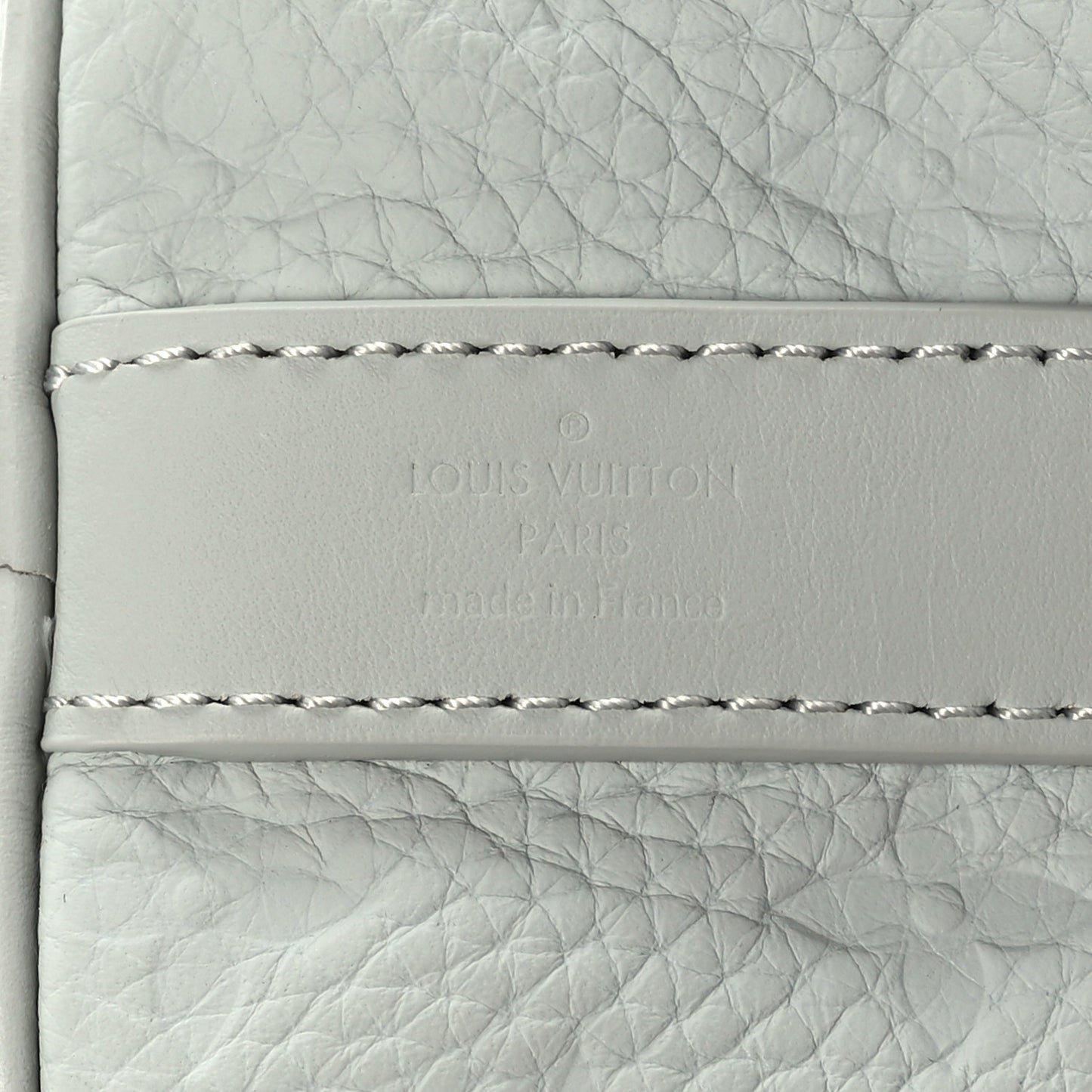 Monogram Taurillon Keepall Bandouliere 25 Mineral Gray