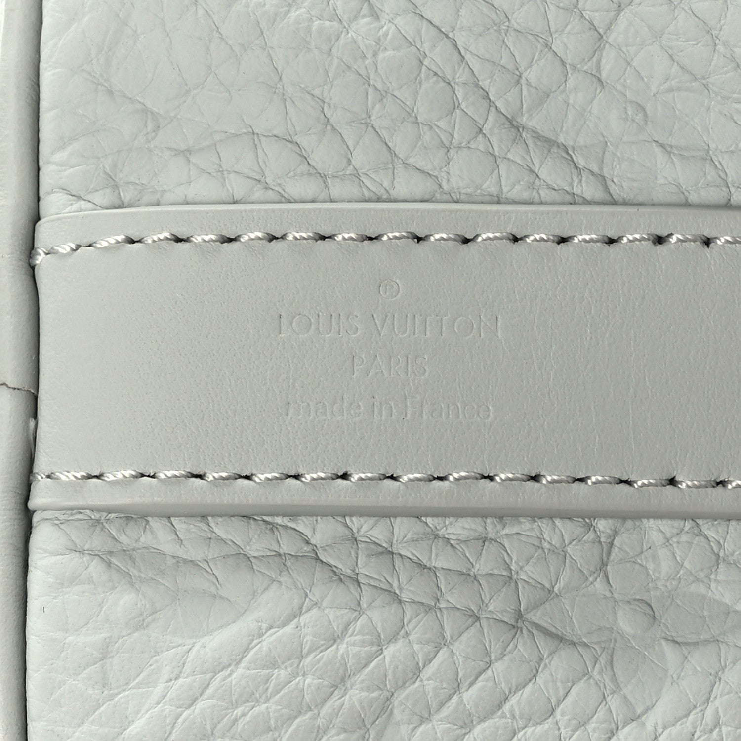 Louis Vuitton Monogram Taurillon Keepall Bandouliere 25 Mineral Gray 6 of 8