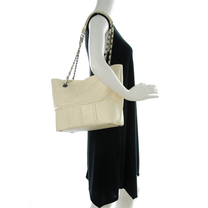 Chanel Calfskin Small Shopping In Moscow Tote Beige Clair 2 of 8