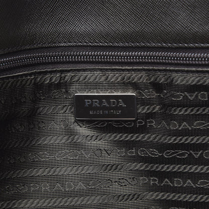 Prada Tessuto Nylon Saffiano Tote Brown 6 of 13