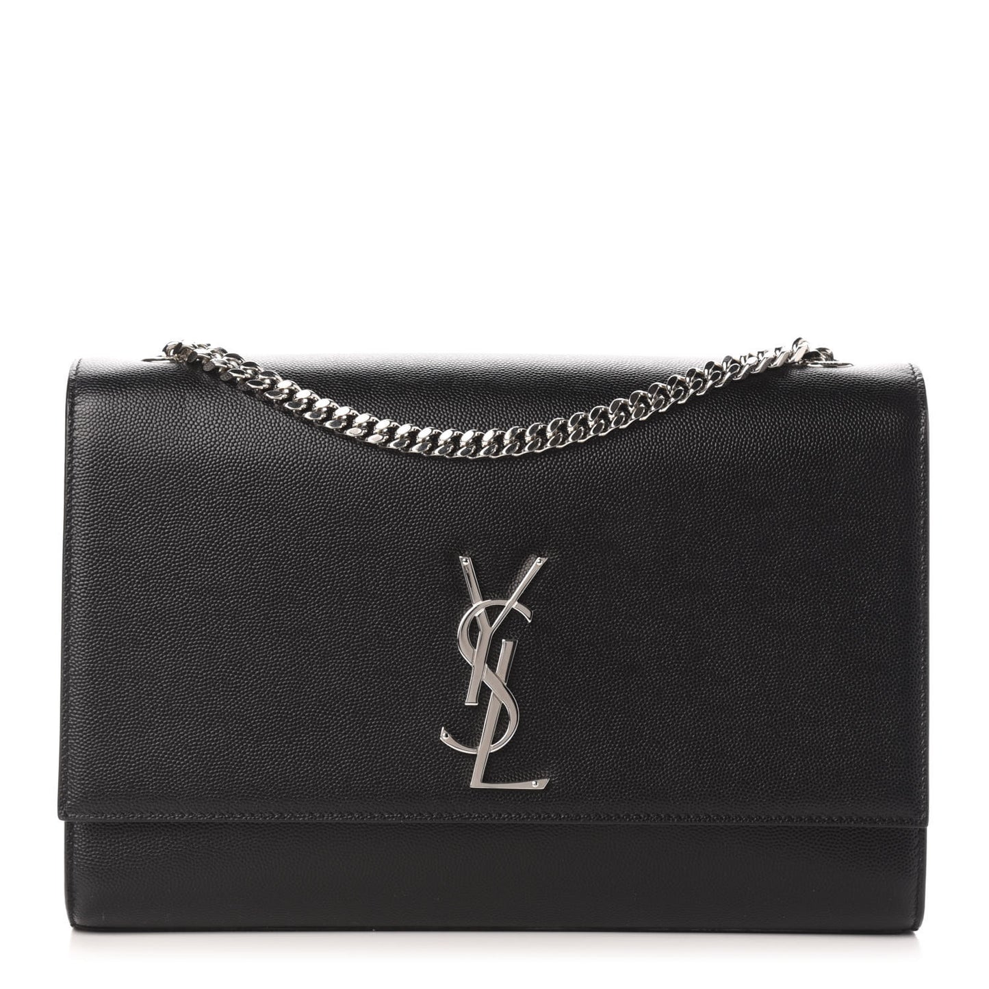Grain De Poudre Large Classic Monogram Kate Satchel Black